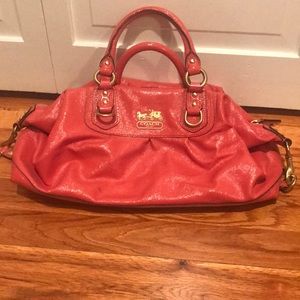 Madison Coral Coach Purse